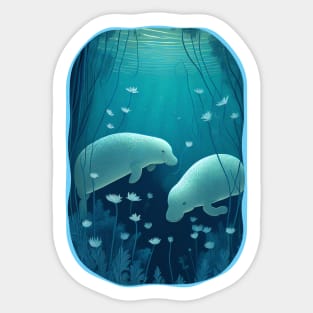 Manatee Spring Sticker